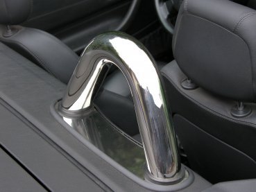 SLK R170 SET Chrom-Design-Überrollbügel mit passendem Windschott