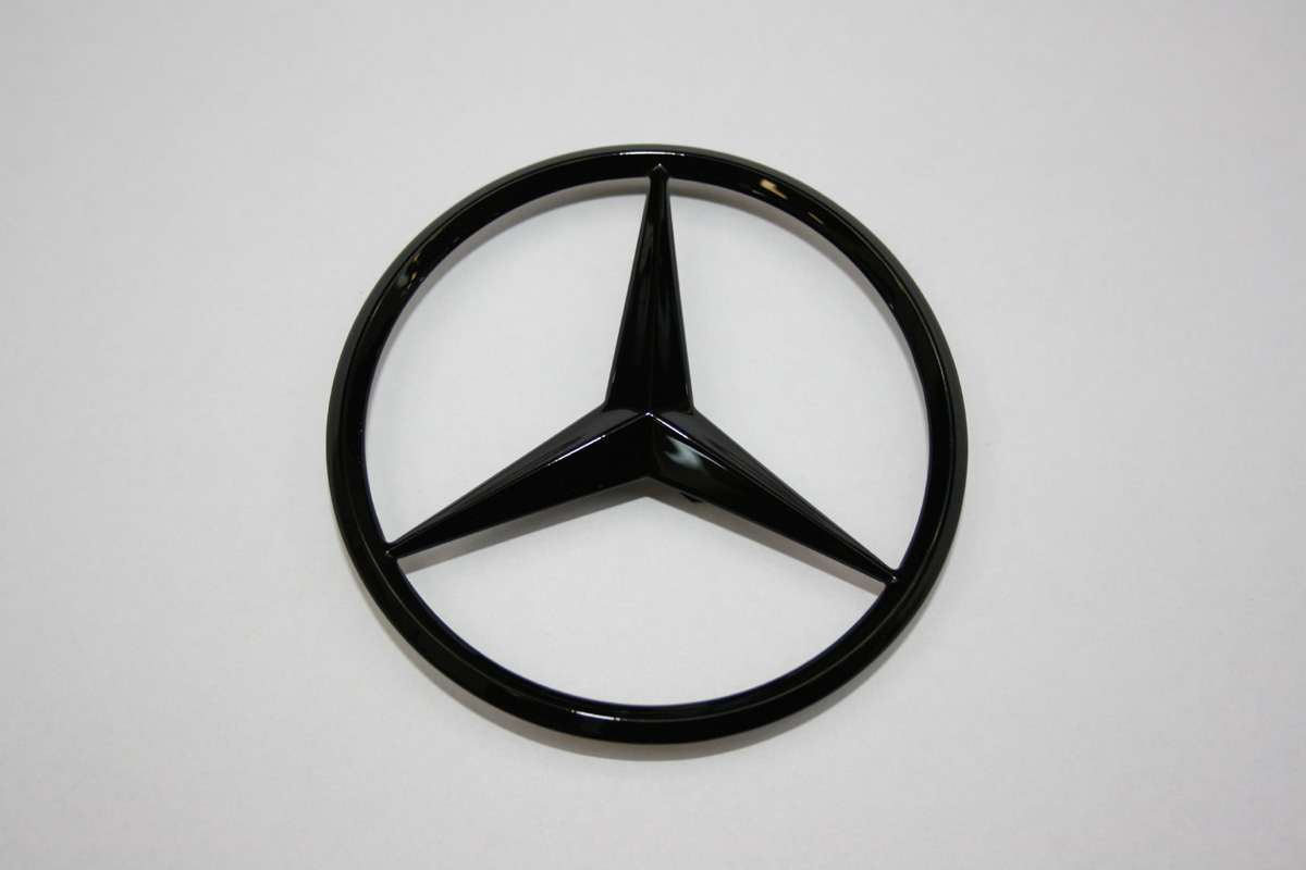 Schwarzer Mercedes Stern für den Kofferraumdeckel des SLK R171 XCar-Style